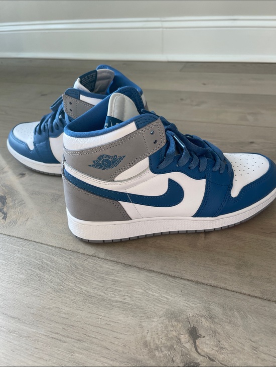 Jordan Shoes - Jordan High Top Sneakers in White, Blue, Gray